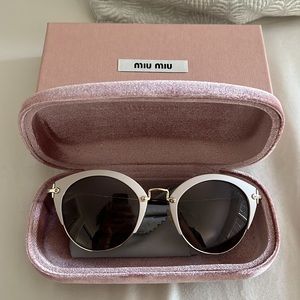 Authentic miu miu cat eye sunglasses (light pink/gold)